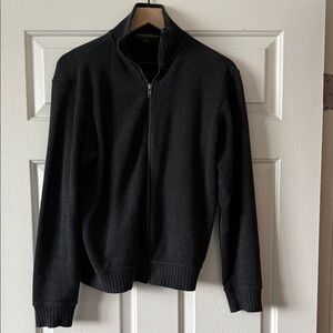 Banana Republic grey zip up sweater